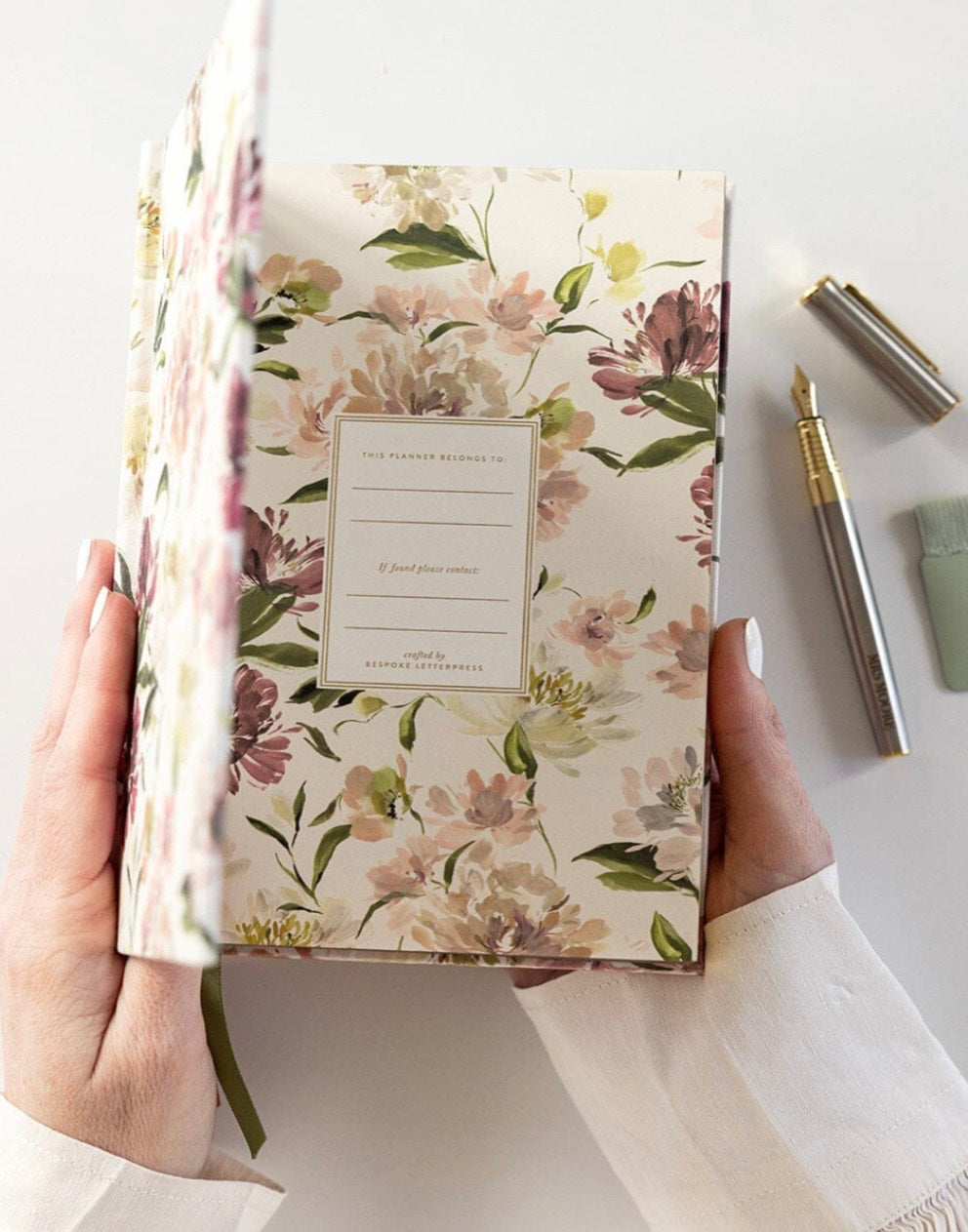 2025 Petite Linen Bound Planner - Peony