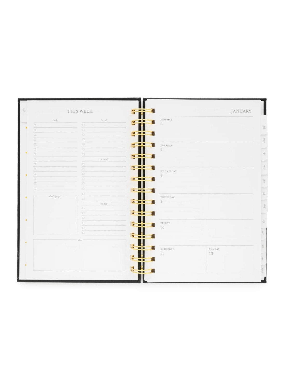 2025 Pale Pink Small Spiral Planner