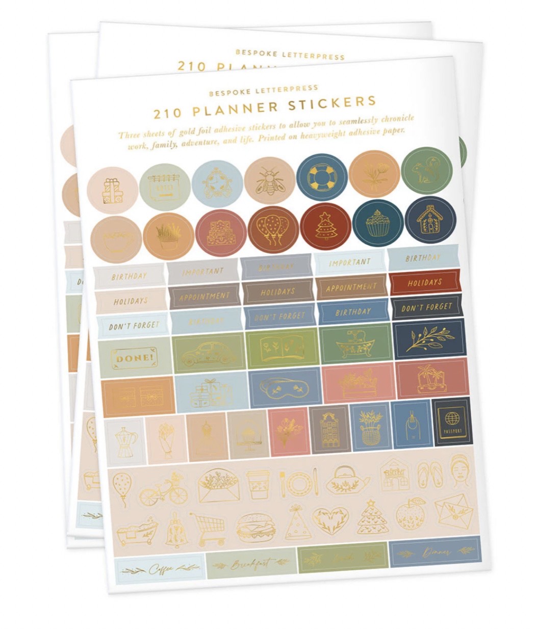 Planner Stickers (210 Stickers)