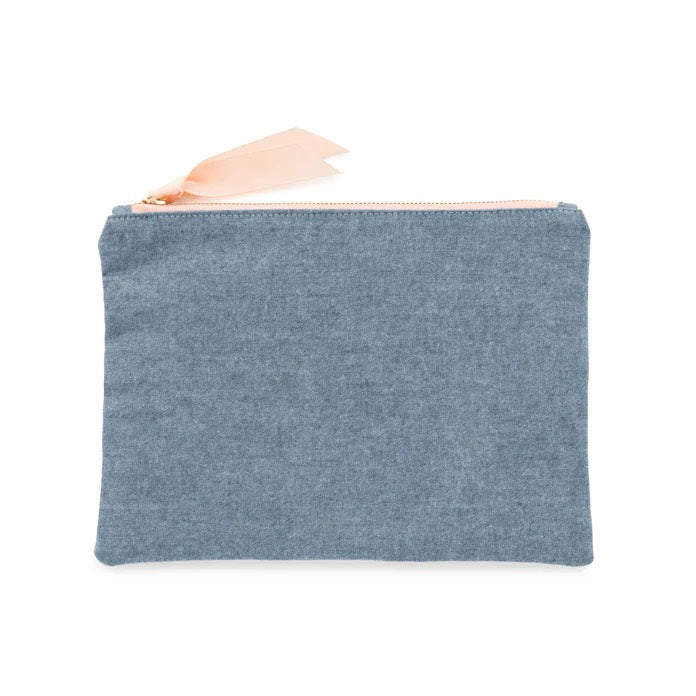 Chambray Signature Pouch