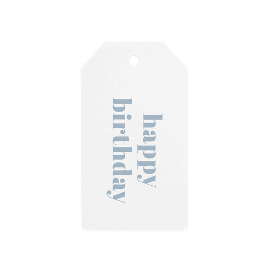 Blue Birthday Gift Tag