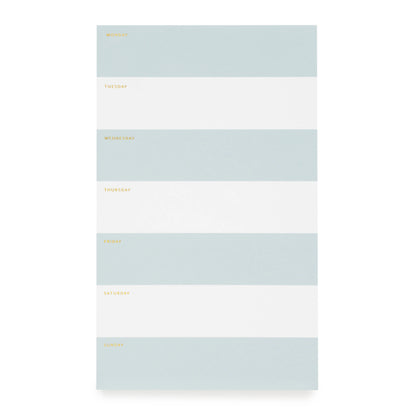 Blue Striped Weekly Pad