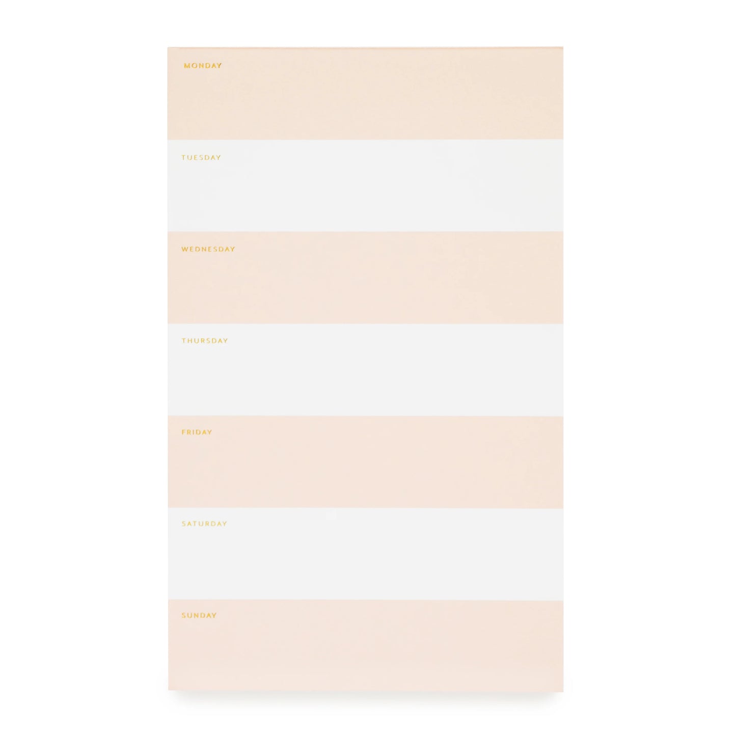 Pink Striped Weekly Pad