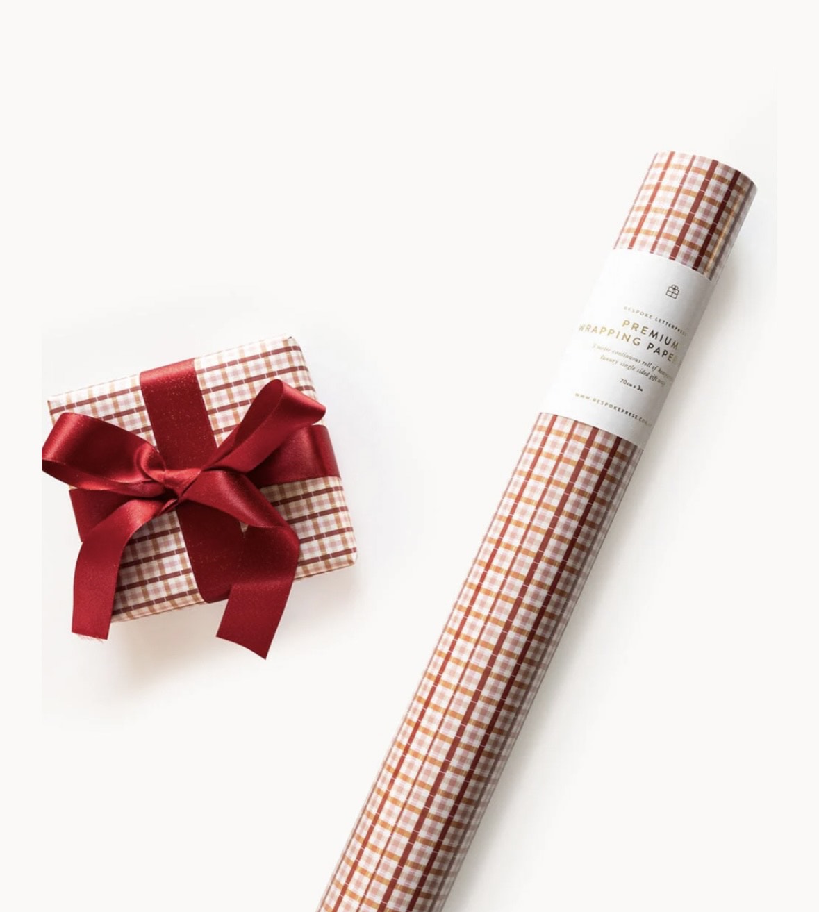 Gift Wrap Roll 3m - Christmas Tartan Check