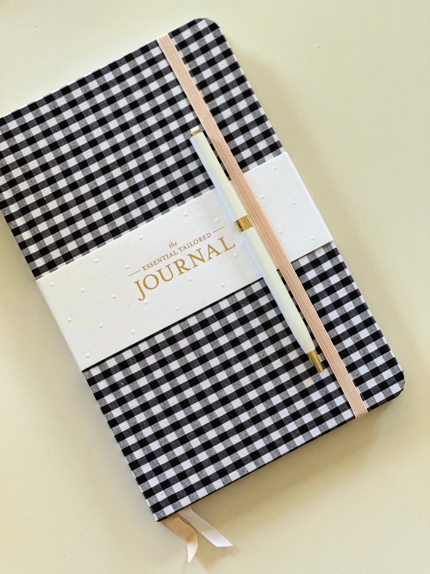 Essential Journal, Black and White Gingham