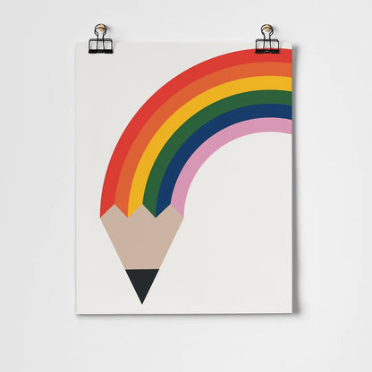 Rainbow Pencil Fine Art Print