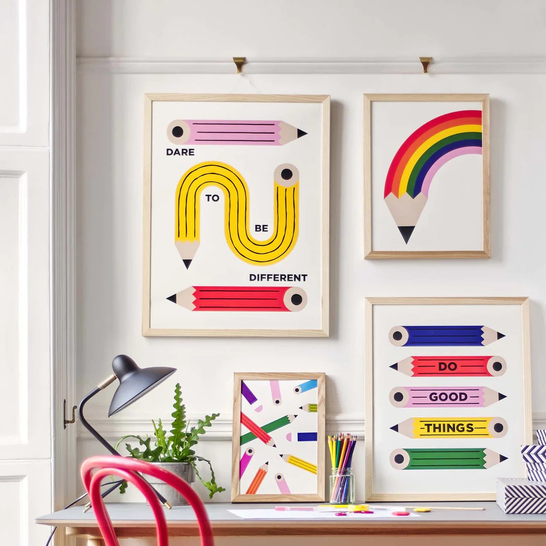 Rainbow Pencil Fine Art Print