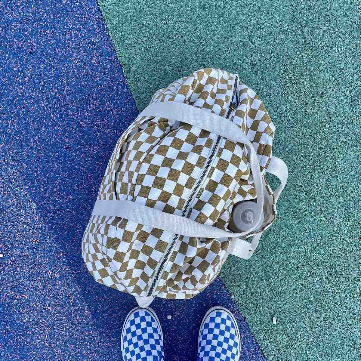 Raphael Bowling Bag New Check Caramel