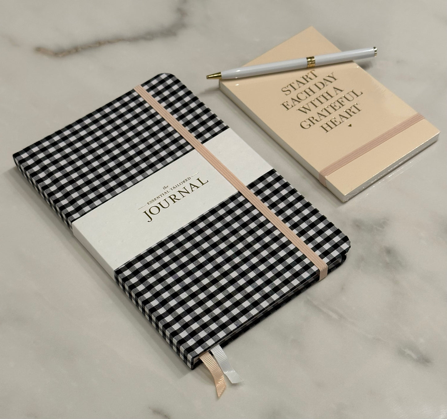 Essential Journal, Black and White Gingham