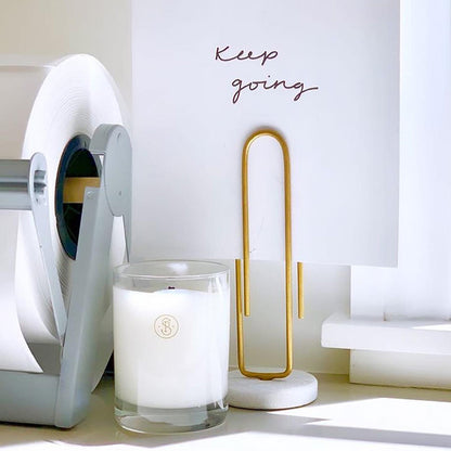 Signature Candle, Crisp White Linen