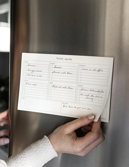 Weekly Agenda Fridge Notepad