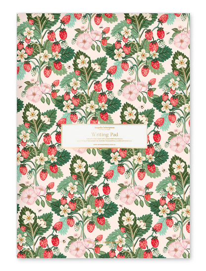 Strawberries A4 Writing Pad