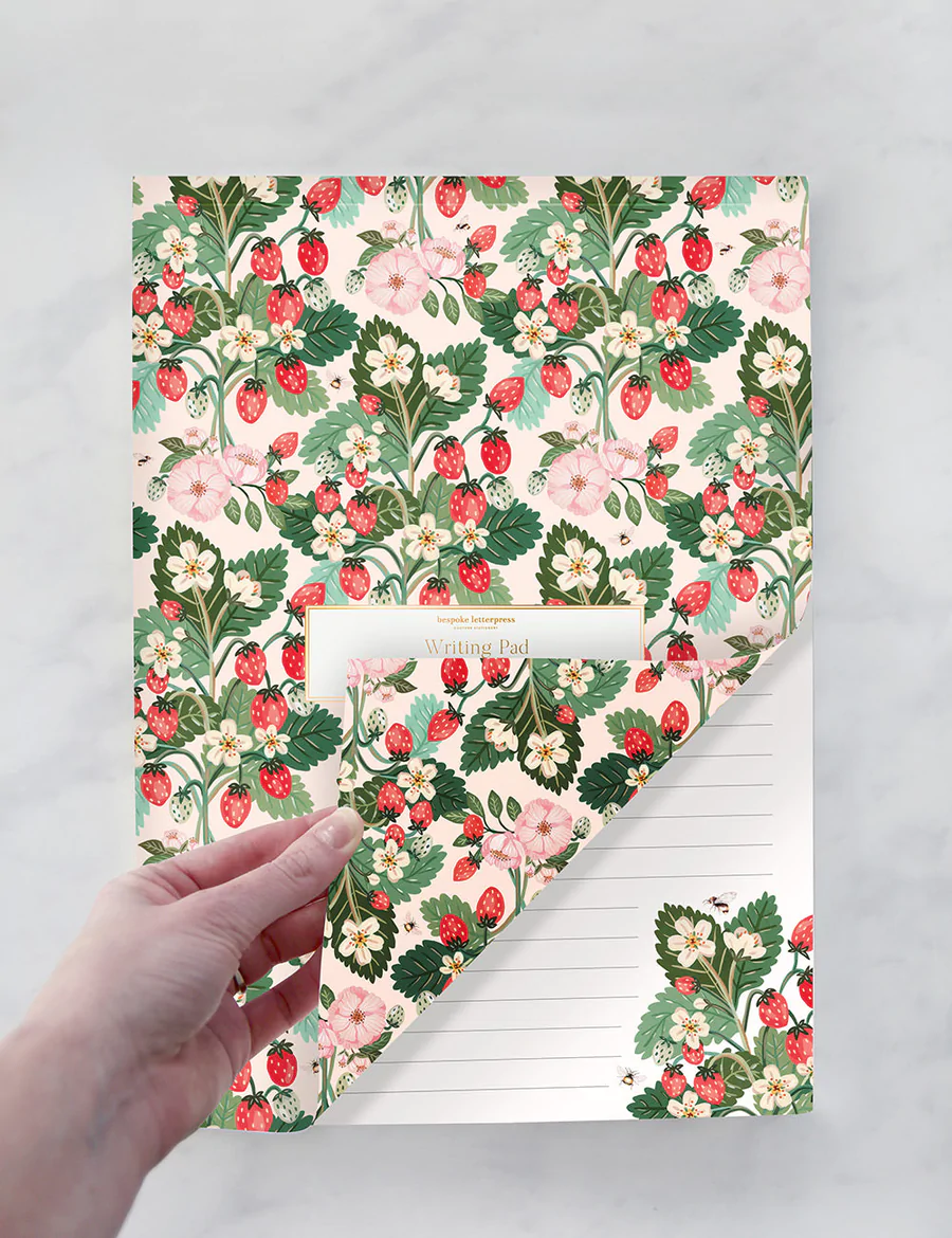 Strawberries A4 Writing Pad