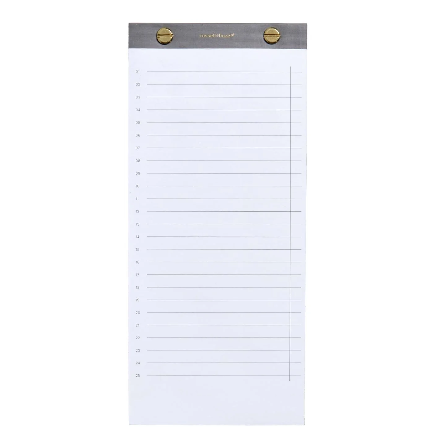 Riveted Paper Listpad - Charcoal