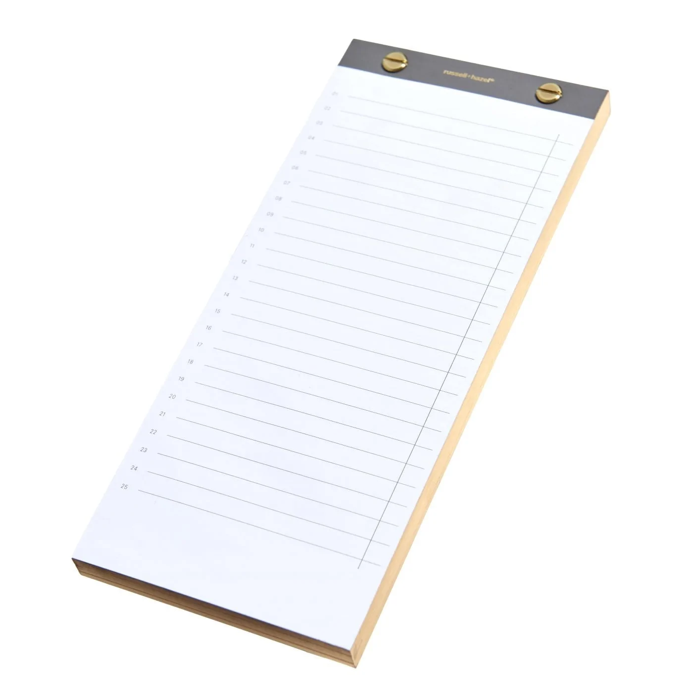 Riveted Paper Listpad - Charcoal