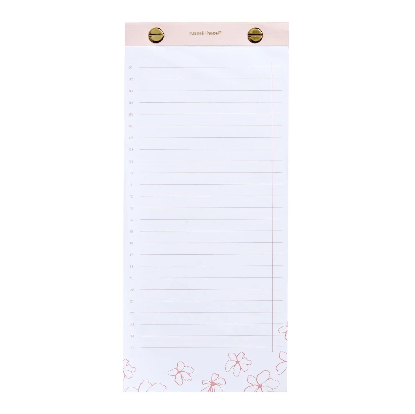 Riveted Paper Listpad - Blush