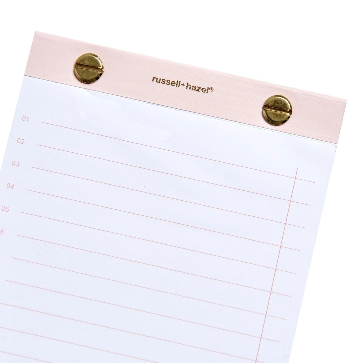 Riveted Paper Listpad - Blush