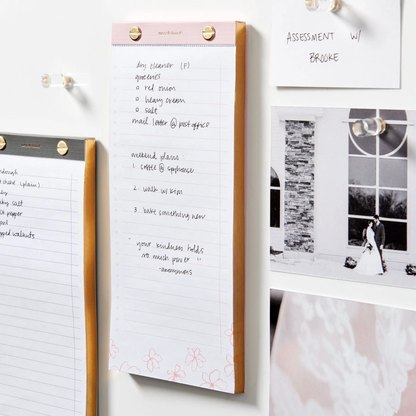 Riveted Paper Listpad - Blush