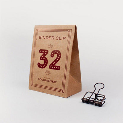 Binder Clips 32mm / Bronze / x 6 pcs.