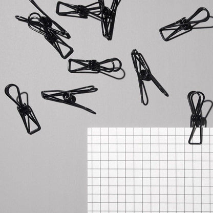 Wire Clip / Black x12 pcs