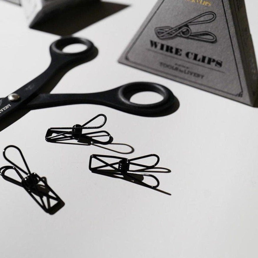 Wire Clip / Black x12 pcs